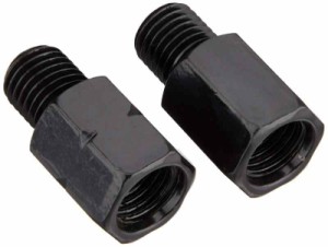 バイクパーツセンター(Bike Parts Center) バイクミラー 逆ネジアダプター 10mm 黒 L/R ヤマハ用 602506