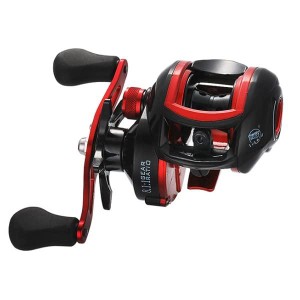 Wellvie classy ベイトリール 左ハンドル ワカサギ釣り 18+1BB 8.1：1 ハイギア ブラック/レッド 釣り 海釣り リール タコ バス釣り ソル