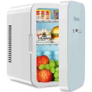 Msake ミニ冷蔵庫 小型 冷蔵庫 ポータブル 冷温庫 0℃〜60℃ 温度調節可 保冷保温庫 ワンタッチ操作 LCD温度表示 高密度発泡ウレタン採用