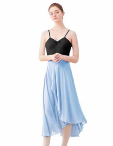 [Daydance] バレエ スカート 大人 バレエ 巻きスカート シフォン バレエ ロングスカート フリーサイズ 身長150-180cm (Free Size, ライト