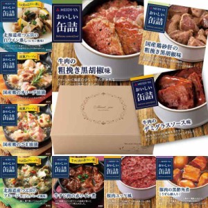 【 明治屋 おいしい缶詰 10種セット 】 オリジナル ギフトBOX 付き 缶詰 高級 おつまみ つまみ 惣菜 おかず 人気 10缶 詰め合わせ セット