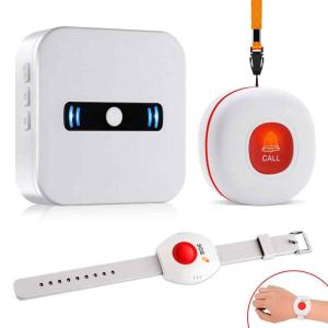 DAYTECH ナースコール 家庭用,呼び出しベル ワイヤレス 介護用品 呼出ベル 5段階音量調節 20曲選択 100Ｍ受信距離 高齢者 緊急ボタン 電