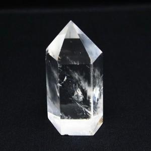 水晶 六角柱 水晶ポイント 原石 一点物 142-6276