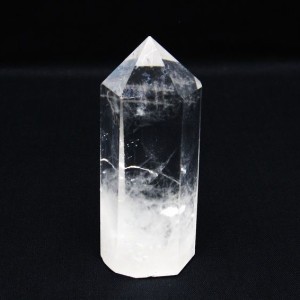 水晶 六角柱 水晶ポイント 原石 置物 一点物  142-6368