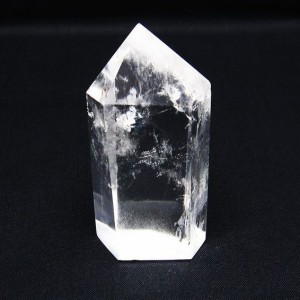 水晶 六角柱 水晶ポイント 原石 置物 一点物  142-6445