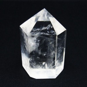 水晶 六角柱 水晶ポイント 原石 置物 一点物  142-6446