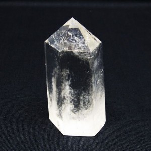 水晶 六角柱 水晶ポイント 原石 置物 一点物  142-6448