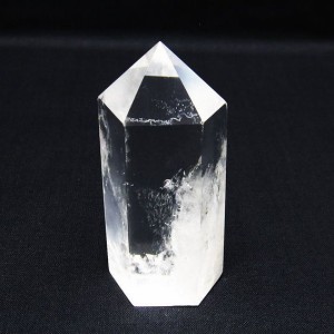 水晶 六角柱 水晶ポイント 原石 置物 一点物  142-6453