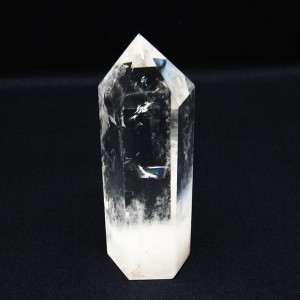 水晶 六角柱 水晶ポイント 原石 置物 一点物  142-6470