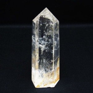 水晶 六角柱 水晶ポイント 原石 置物 一点物  142-6481