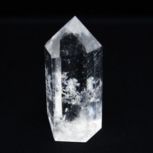 水晶 六角柱 水晶ポイント 原石 置物 一点物  142-6484