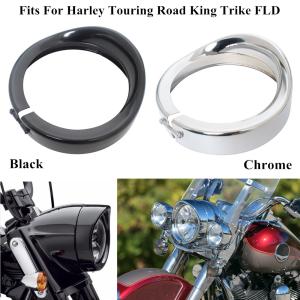 ハーレーダビットソン純正　7インチバイザーヘッドランプトリムリング 黒　貴重色 楽天市場】ハーレー 7インチヘッドライトバイザー トリムリング