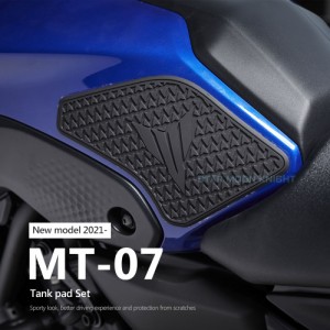 バイク用燃料タンクパッドヤマハMT 07 MT07 MT-07 2021タンクパッドステッカーデカールガスタングリップクッション