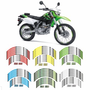 ホイールステッカー 反射ストライプ カワサキ KX125 KX 250 X F450 X F 1 バイクパーツ 部品 互換品 カスタム アクセサリー