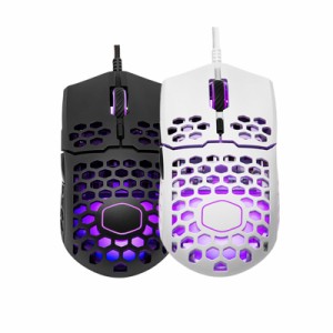 クーラーマスター MM711 60 グラム軽量ハニカムシェル  ULTRAWEAVE ケーブル RGB アクセント  PIXART PMW 3389 16000 DPI