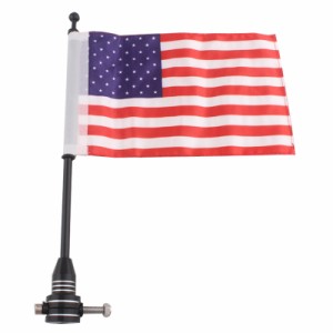 アメリカ国旗サイドマウントキャリアアンテナ垂直旗ポールハーレースポーツスター8831200ツーリングエレクトラSTEETロード