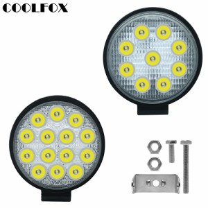 27 ワット 42 ワットスポット Led  Led 4 × 4 オート Lampjes バラ LED バー作業灯サーチライト 24 ボルトトラックライトランプロード 1