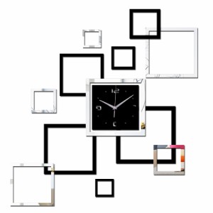 クォーツ壁掛け時計 アクリル3D時計 モダン時計時計時計 家装飾 リビングルーム 鏡