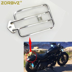 ZORBYZ-バイクリアフェンダーラゲッジラックハーレースポーツスター用ソロシートキャリアXL883 1200 2004-2019