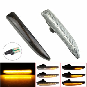 BMW E65 E66 E67 2001-2008 サイドマーカー LED ウィンカー表示器中継器シーケンシャルランプウインカー カスタムパーツ カ