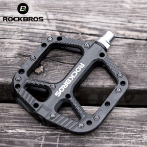 ROCKBROS超軽量シールベアリング自転車バイクペダルサイクリングナイロンロードBMX MTBペダルフラットプラットフォーム自転車パーツアク