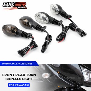 KLX 125 150 LED 方向指示灯 カワサキ L X230 X250 S/SF X300 SM D-TRACKER ニンジャ 250R バイク 表示ランプ レンズ カスタムパーツ ア