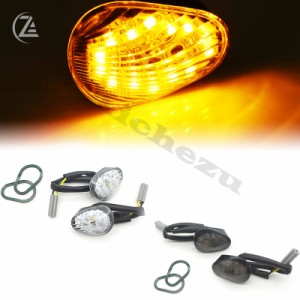 ACZ-バイク用ローリングインジケーター1ペア自転車用ライトヤマハZFR1R6R6S2003-2014用LEDフラッシュマウント