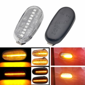 LED シーケンシャルランプダイナミックウインカー表示器サイドマーカーウィンカー アルファロメオ水戸 955 147 GT 937 フィアット ブラ