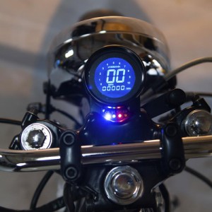 デジタルスピードメーター 汎用 スピードメーターヴィンテージオイルレベルメータータコメーター測定 バイクパーツ 部品 互換品 カスタム