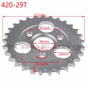 ホンダバイク 二輪用リアスプロケットセット29TZ50AZ50Z50RZ50Jバイクエンジンパーツ厚6MMトレンド420