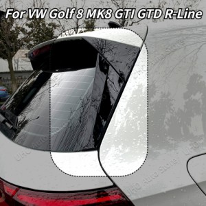 車 リアウィンドウ サイドウイング トランクスポイラー カナード VW ゴルフ8 MK8 GTI GTD TSI TDI カナード スプリッター 2