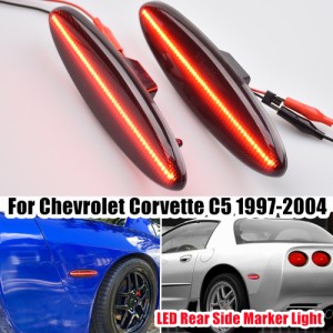 シボレーコルベット C5 1997-2004 車 LED アンバーリアサイドマーカー ライト表示器フェンダーパーキングランプ 16523536 16524722