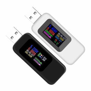 USB テスター USB 電圧テスター USB チャージャーテスター USB 現在メートルテスター探知器 2PCS