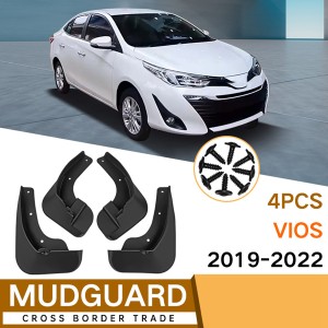 トヨタ VIOS 2019-2022フェンダーガードマッドフラップスプラッシュフラップマッドガードアクセサリーカスタム パーツ アクセサリー 交換