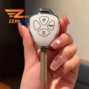 キーホルダーシェル 2/3ボタン toyotaカローラ迷彩 reiz rav4 キング冠 avalon マトリックス yaris tpu