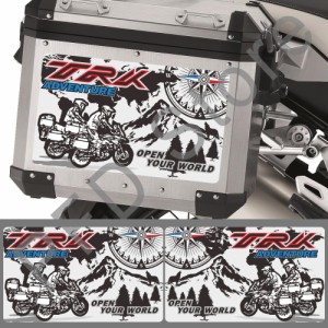 ベネリ TRK502 TRK 502 X TRK521用アドベンチャーステッカー 用装飾 トップサイドボックス パニガーラゲッジアルミ バイクパーツ