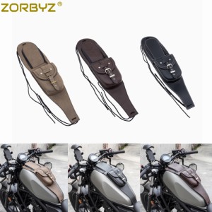 ZORBYZ汎用-合成革燃料タンクカバーハーレーホンダヤマハ用カバーパネル