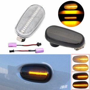 点滅 LED シーケンシャル サイド マーカー ライトダイナミックターン シグナル ブリンカー ランプ アルファロメオ 147 GT MiTo フィアッ