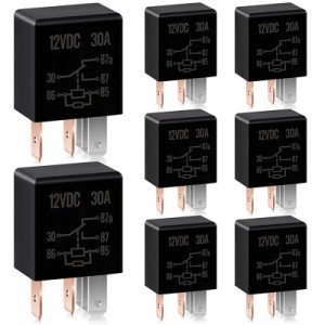 5 つ PIN リレー 12V 30A リレー多自動車リレーリレー車モーター 8 PCS