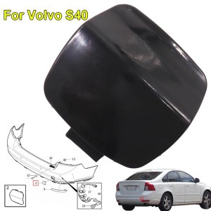 Trim Cover Rear Bumper Tow Hook Trailer Cap Left Right for
