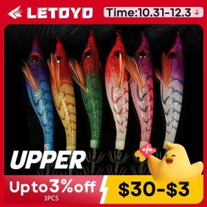 LETOYO-UPPERフローティングイカ餌、発光イカジグ、ウェブフット用人工釣りルアー、タコ、イカ、海釣り