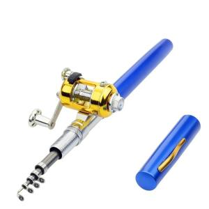 釣り竿リールコンボセットミニ伸縮ポケットペン釣り竿ポール + リール