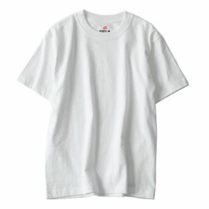 ヘインズ Tシャツ 半袖 丸首 2枚組 綿100% 丸胴仕様 タグレス仕様 ビーフィTシャツ2P ビーフィー H5180-2 メンズ ホワイト L