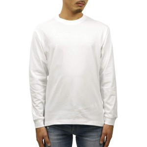 ヘインズ Tシャツ 長袖 丸首 綿100% 丸胴仕様 タグレス仕様 ビーフィロングスリーブTシャツ ビーフィー H5186-2 メンズ ホワイト M(2枚組