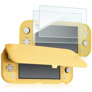 ProCase Switch Lite フリップケース ガラス２枚付き スリム クリアソフトTPU カバー 耐衝撃 保護カバー 対応機種： Switch Lite 2019 ？