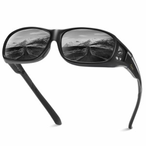DUCO メガネの上から掛けられる オーバーサングラス めがね さんぐらす 偏光レンズ UV400 紫外線カット サングラス メンズ レディース兼
