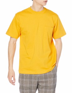 ヘインズ Tシャツ 半袖 丸首 綿100% 丸胴仕様 タグレス仕様 ビーフィポケットTシャツ ビーフィー H5190 メンズ ヘザーイエロー XL