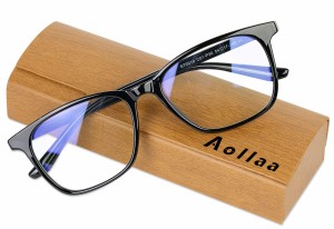 Aollaa ブルーライトカットメガネ だてめがね 度なしTR90素材・軽量・UVカット・紫外線カット パソコン用 PC眼鏡 ゲーミングめがね 伊達