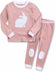 Vaenait Baby キッズ子供ベビー服綿100%ルームウェア長袖パジャマ寝間着上下セット Bono Rabbit M