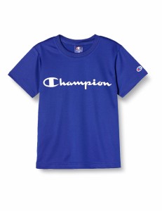 チャンピオン Tシャツ キッズ 半袖 丸首 吸水速乾 スクリプトロゴ ショートスリーブTシャツ ベージックスポーツ CK-XS317 ブルー 100